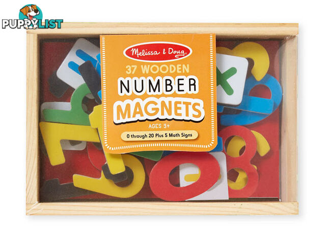 M&D - Number Magnets In A Box - Wooden - ETM449