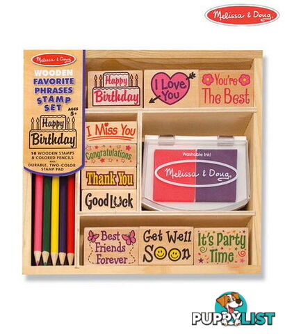 M&D - Favourite Phrases Stamp Set - ETM2416