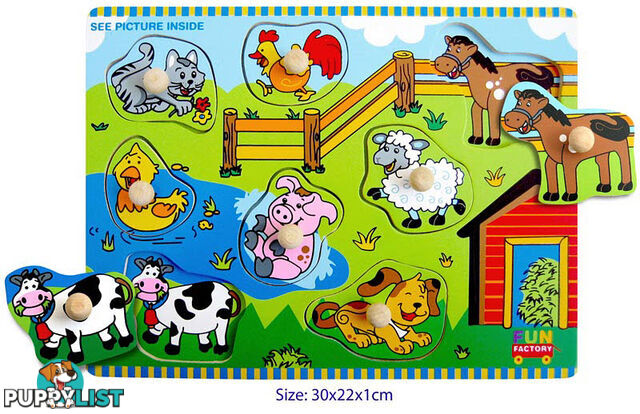 Farm House - Puzzle with knobs - ETL3378