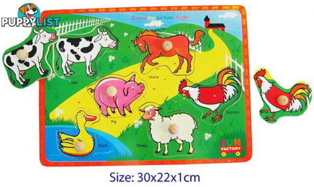 Farm Animals - Puzzle with Knobsh - ETL0003