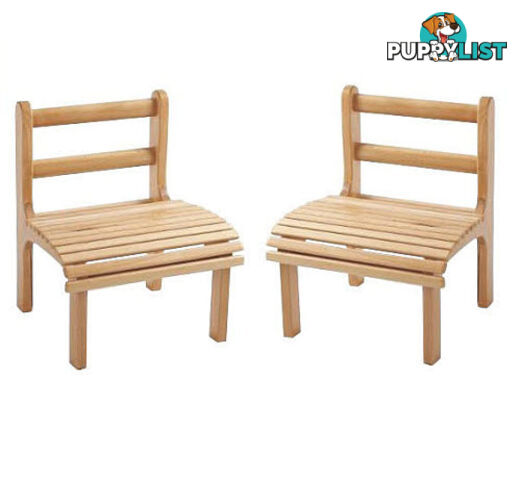 Chair Slatted Beech Wood, Young Infant Size (Set of 2 Chairs) - FT49100-1