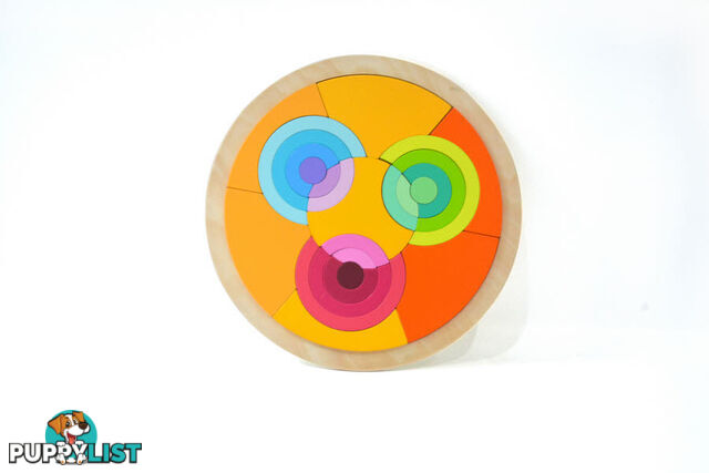 Circle Wooden Rainbow Blocks - ETY0007