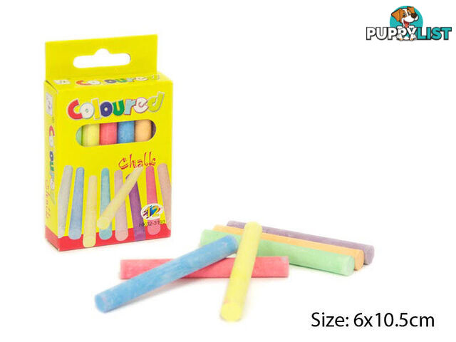 Coloured Chalk 12pc Box - ETL0641