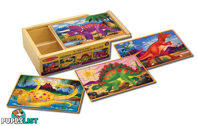 M&D - Dinosaurs Puzzles in a Box (set of 4) - ETM3791