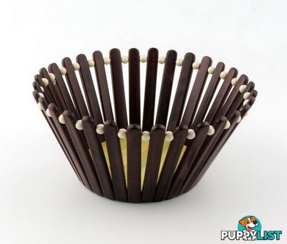 Basket Brown Round - sml - PR077