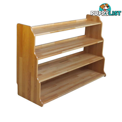 Montessori Stepped Back 4 Shelf Unit in Solid Beech Wood - FT49001