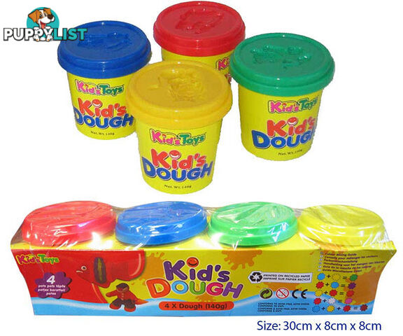 Kids Dough 4 colour pots - ETL1031