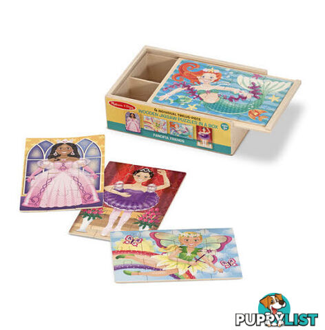 M&D - Fanciful Friends Puzzles In a Box (Set of 4) - ETM9520