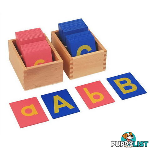 Sandpaper Letters - Lower Case & Upper Case Tile in Box - LA003