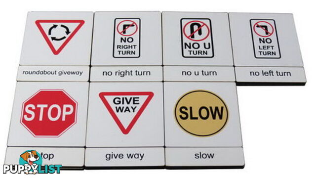 Classification 3 Part Timber Cards - Traffic Signs  No1 - 406419