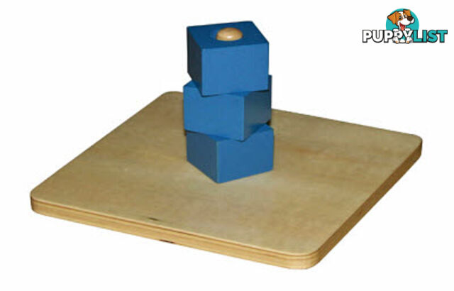 Cube On Vertical Dowel - LT015