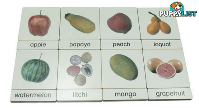 Classification 3 Part Timber Cards - Fruit No2 - LA46401