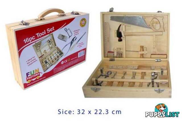 Tool Set 16Pc in Timber Case - ETL3845