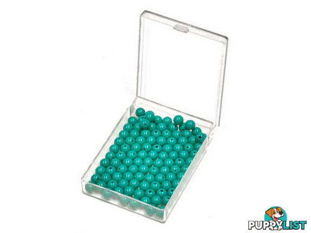 Bead Units set of 100 Green, Nylon - MA091-2