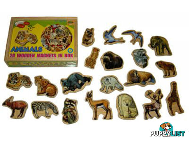 Magnetic Wild Animals in Box 20pcs - ETE0087