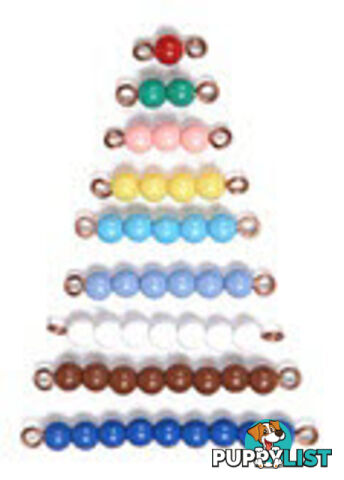 Bead Stair Bars 1-9 Coloured Individual Beads - MA046