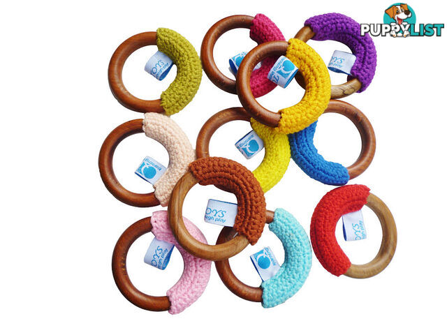 Teething Crocheted Rings - each - ETQ0345