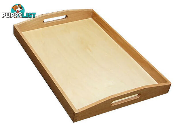 Wooden Tray with Cutout Handles - Large - PR018-3