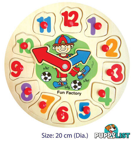 Puzzle Clock - Round Children Small - ETL1938