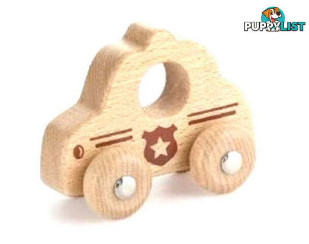 VG - Mini Police Car Natural Wood - ETL0694