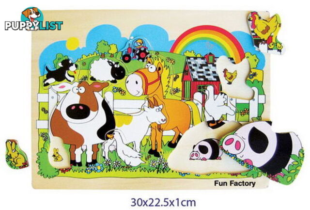 2in1 Farm Animal Peg Puzzle - ETE0207