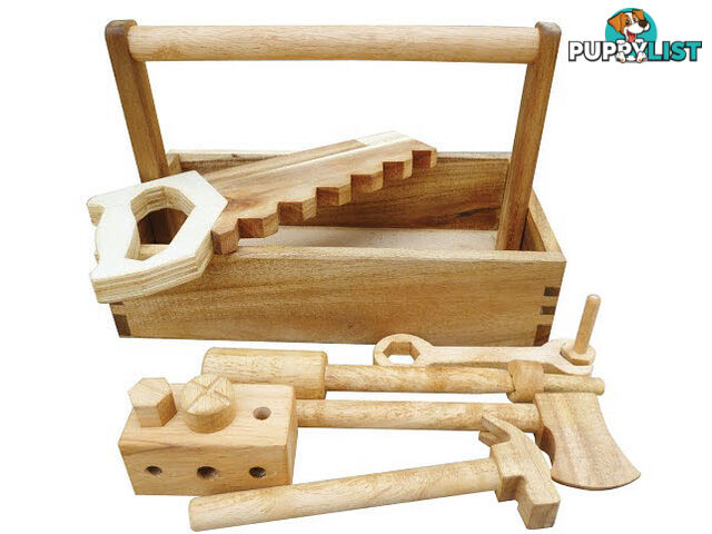 Wooden Tool Set Complete in Caddy - ETQ0506