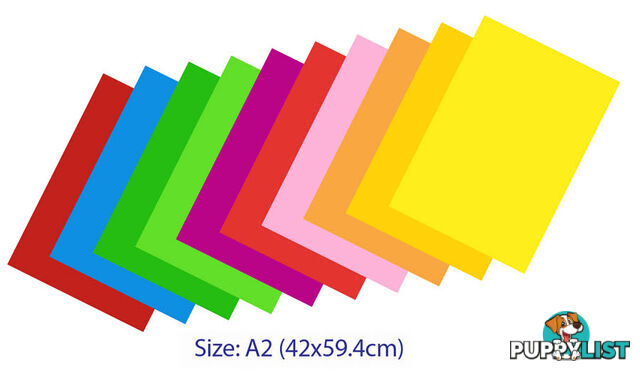 Coloured Board A2 size 25 sheets - ETL0180