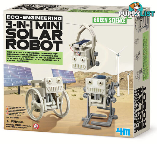 4M 3 in 1 Mini Solar Robot - EGJ3377