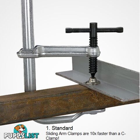 Utility Clamp 521mm Capacity 140mm Throat Depth Heavy Duty Pads UM205M-C3