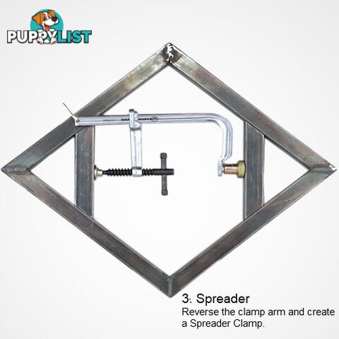 Utility Clamp 521mm Capacity 140mm Throat Depth Heavy Duty Pads UM205M-C3