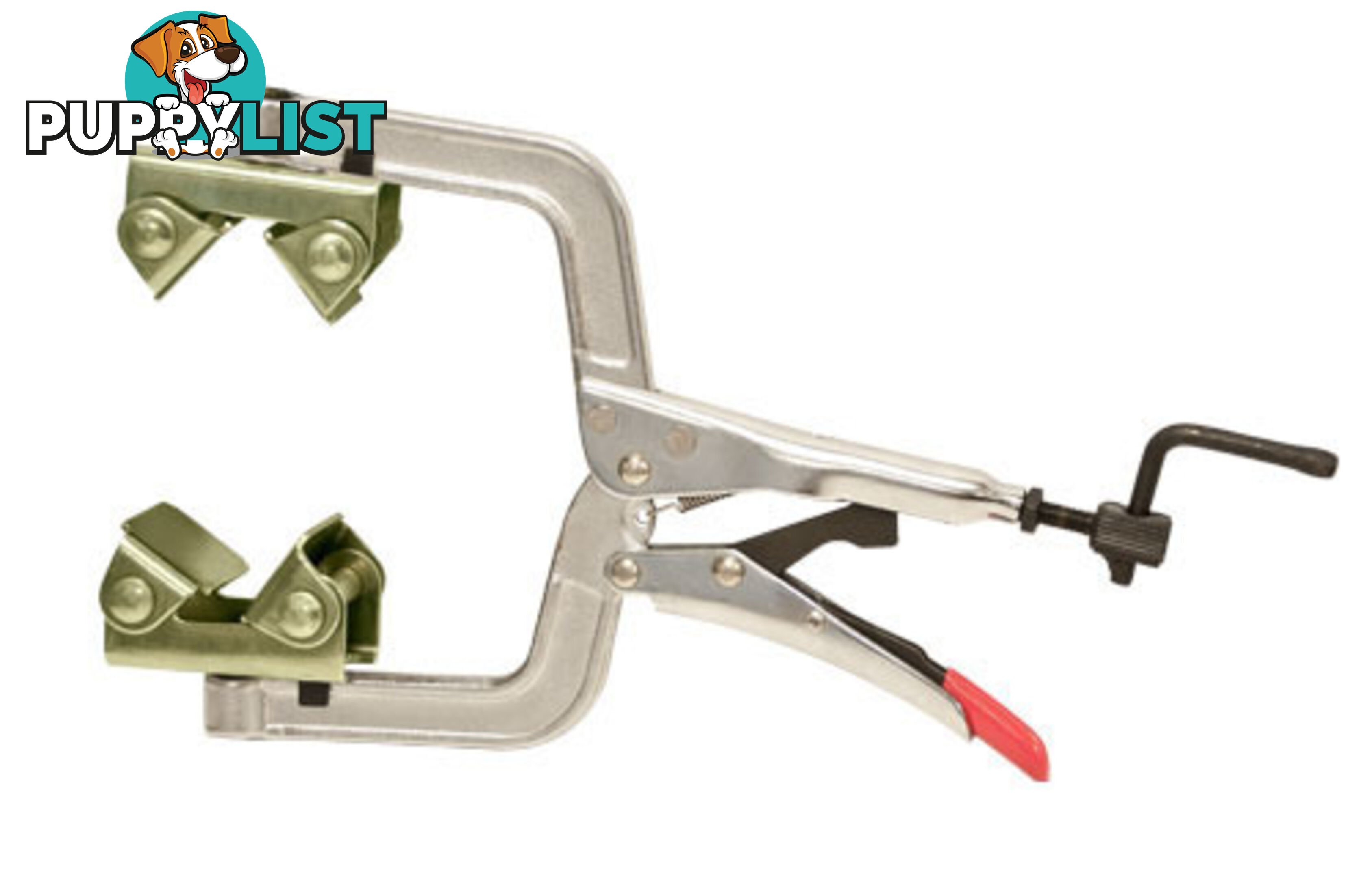 Pipe Pliers Adjustable 2 Fixed V Pads 280mm Length Strong Hand Tools PG114VM