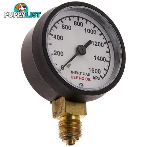 Pressure Gauge 0 - 600 kPa LPG 1/4" BSPP For RZ- Regulators