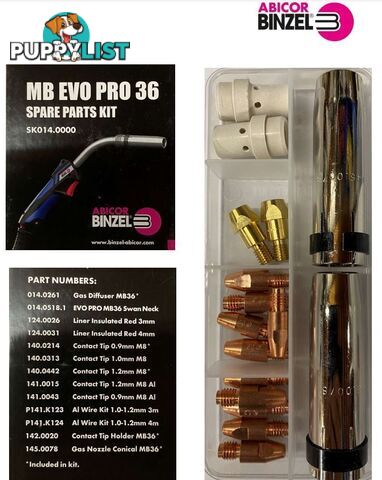 MB EVO PRO 36 MIG Torch Starter Kit Binzel SK014.0000