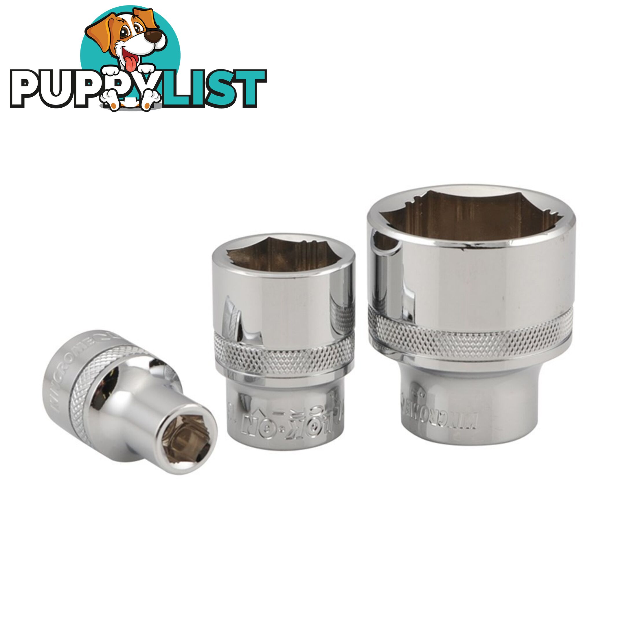 LOK-ONâ¢ Socket 3/8" Square Drive 1/2"