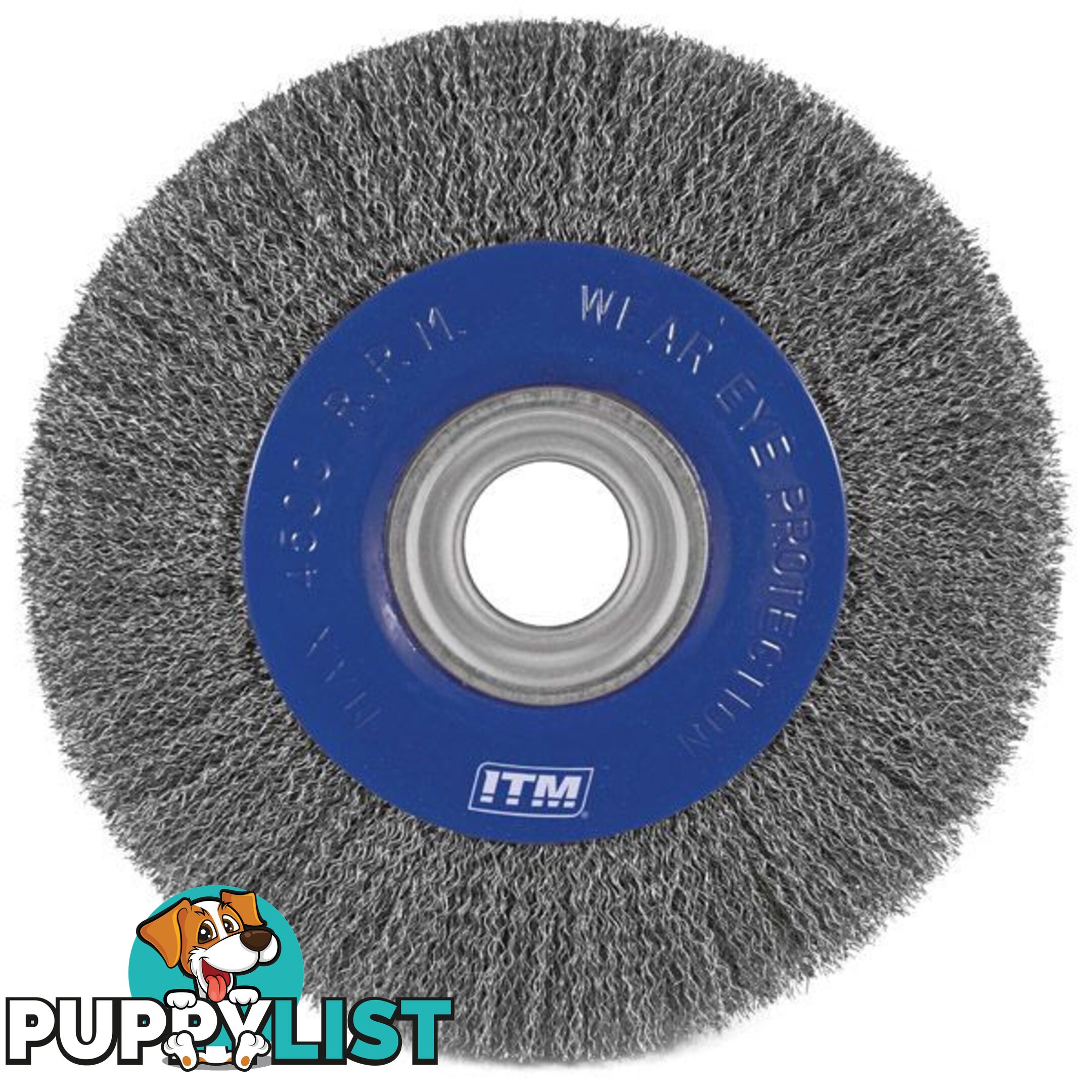 Crimp Wire Wheel Brush Stainless Steel 150mm x 19mm Multi Bore ITM TM7012-415