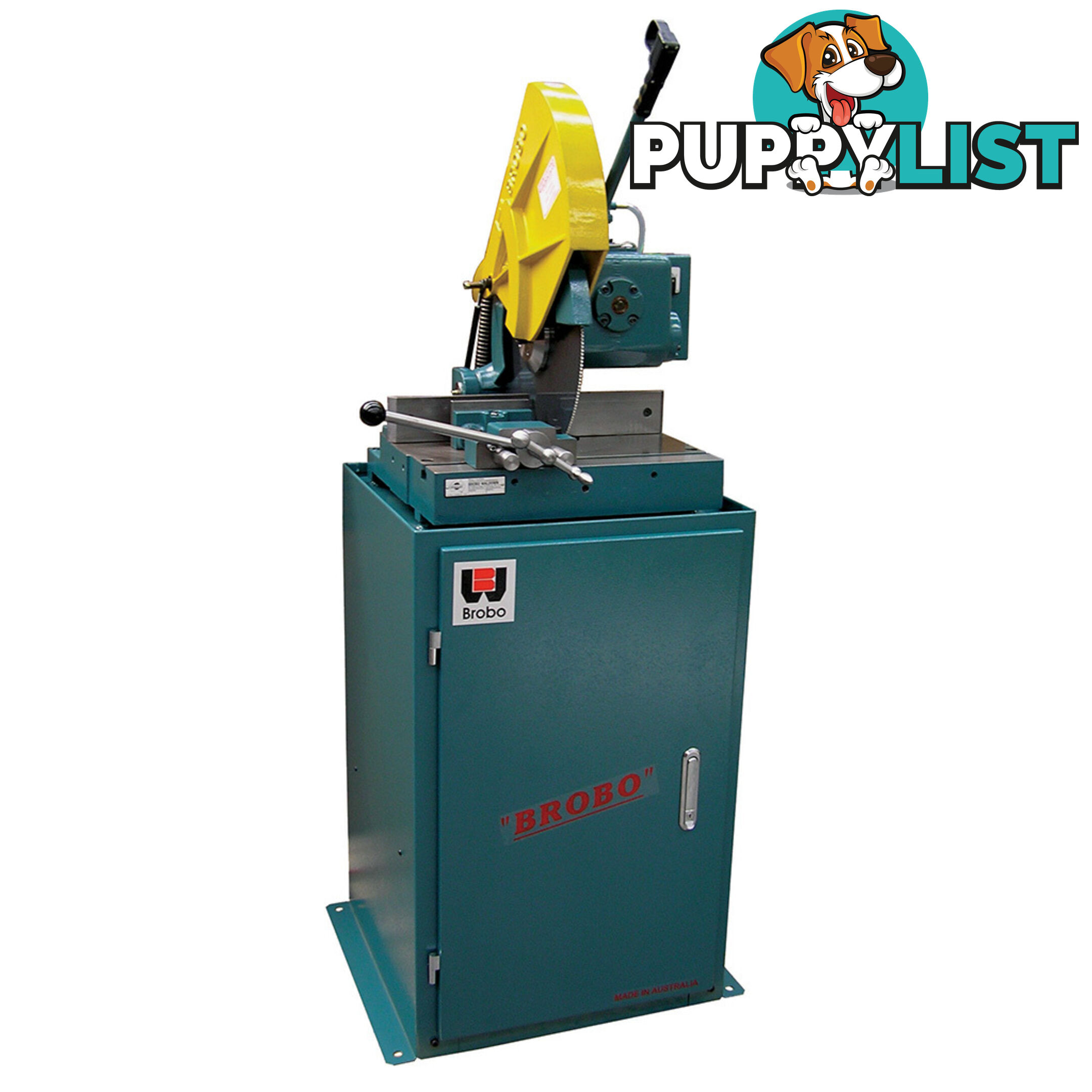 Ferrous Cutting Cold Saw S400G Single Phase Vari Speed (20-100 RPM) Integrated Stand Brobo 9740040