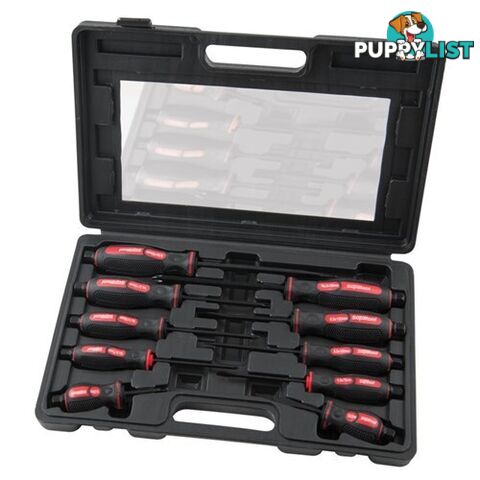 'Go Through' Screwdriver Set 10 Piece Supatool S050005