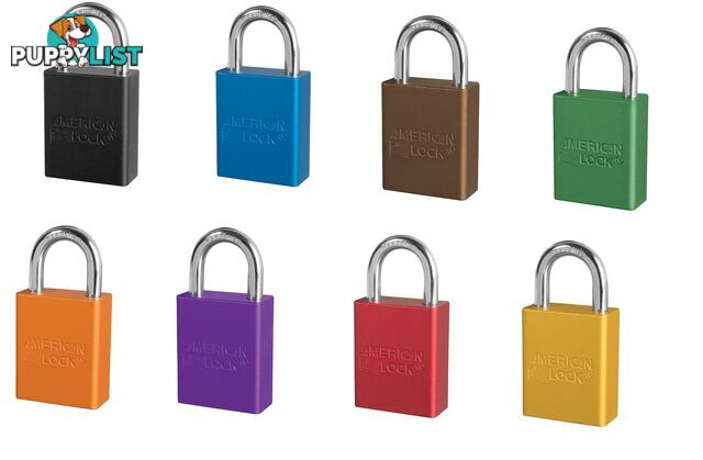 Anodized Aluminum Safety Padlock 38mm X 25mm Masterlock A1105_