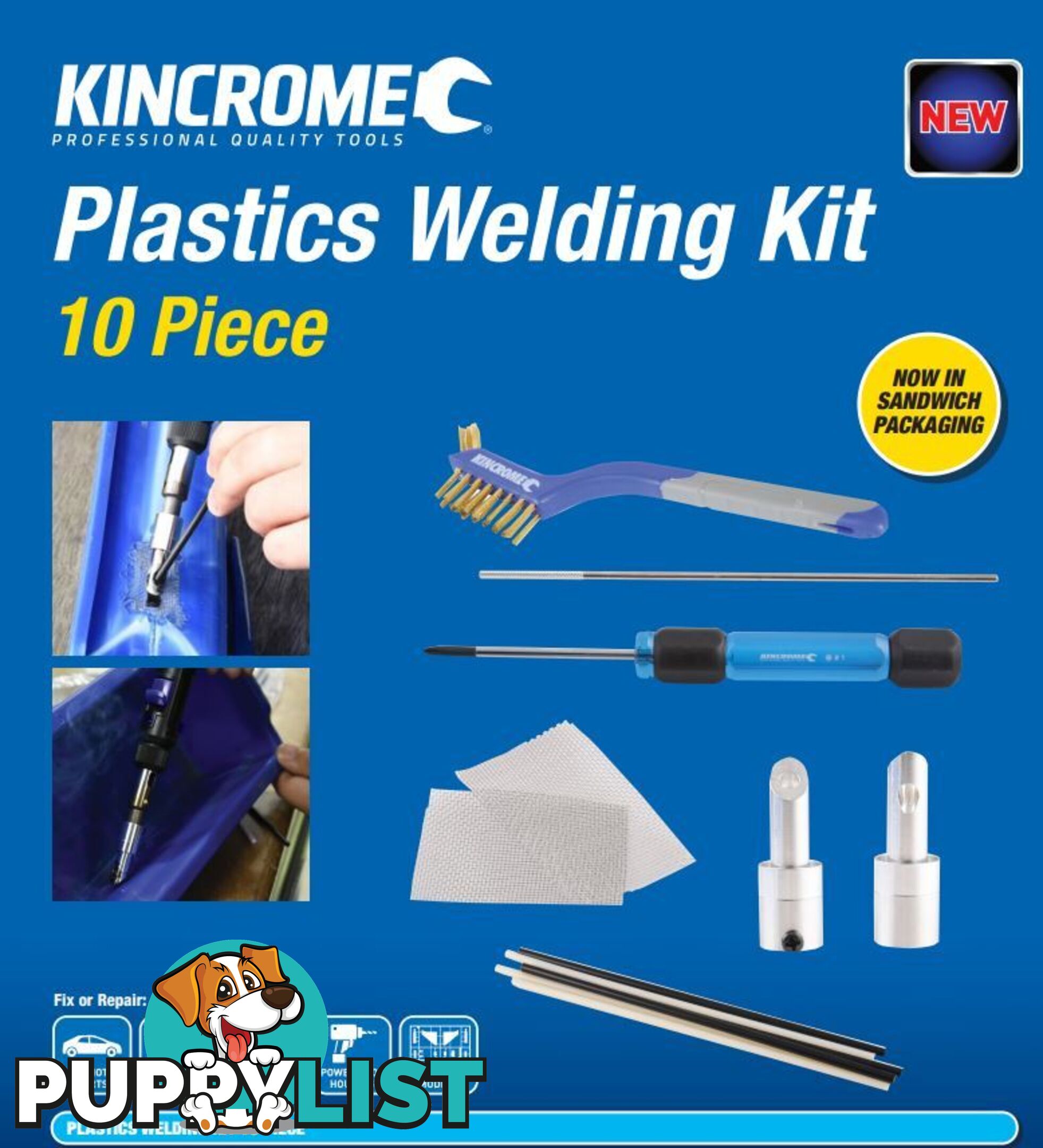 Plastic Welding Kit 10 Piece Kincrome K15353