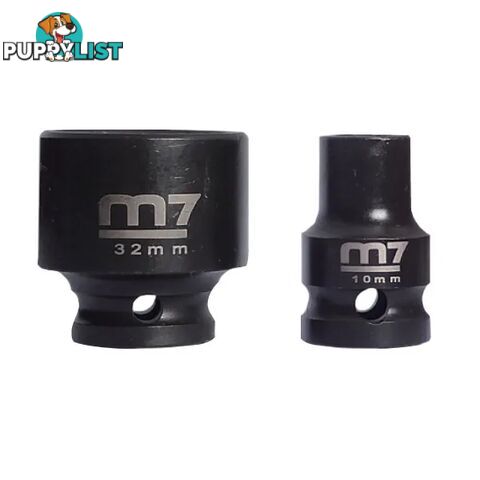 Impact Socket With Hang Tab 1/2" Drive 6 Point 9mm  M7 M7-MA411M09