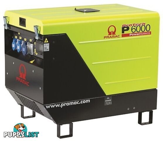 Diesel Generator 230v 50Hz Electric Start  Pramac P6000