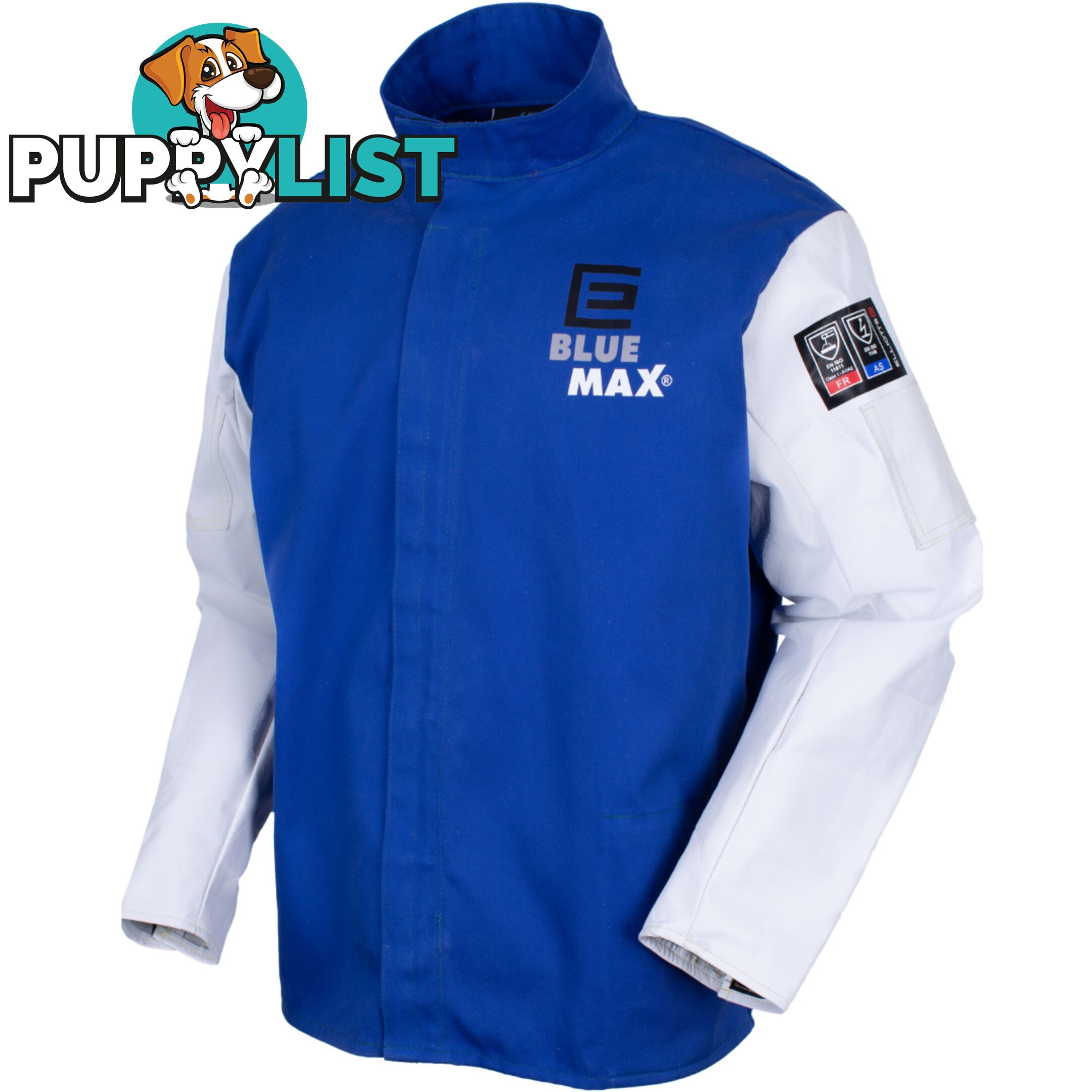 Blue Max ProbanÂ® Welders Jacket with Grain Leather Sleeves X-Large Elliott BMWJCSXLG