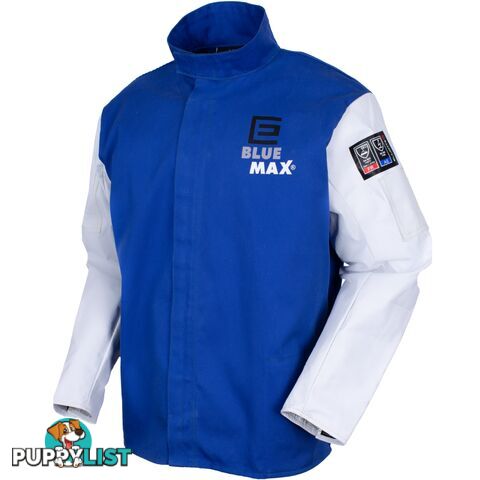 Blue Max ProbanÂ® Welders Jacket with Grain Leather Sleeves X-Large Elliott BMWJCSXLG