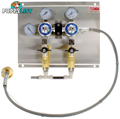 Regulator Twin Post Mix Panel CO2 to AS5034 Vented