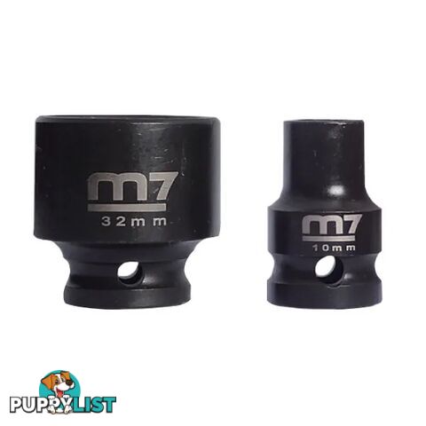 Impact Socket With Hang Tab 1/2" Drive 6 Point 23mm M7 M7-MA411M23