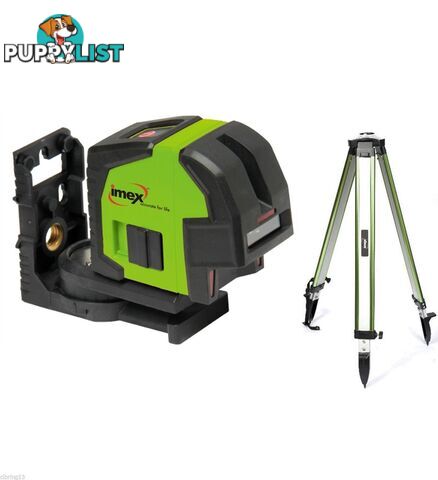 Imex LX22 Crossline Laser With Plumb Spot & Tripod Package