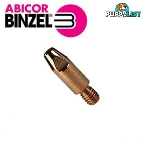 1.0mm Steel M6 8mm 28mm Binzel contact tip Pk:10 P140.0242