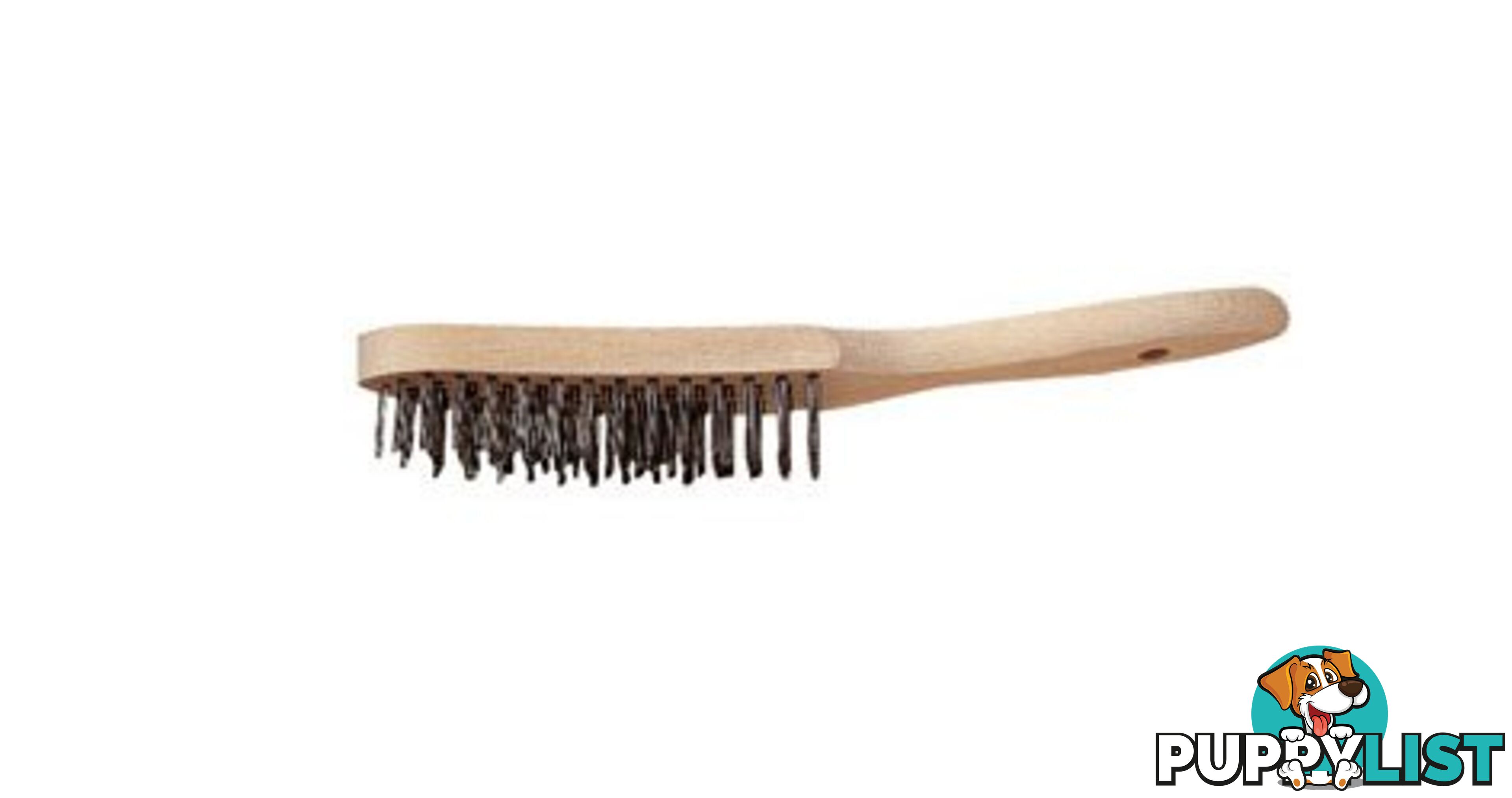 Timber Handle Inox Wire Brush 3 Row