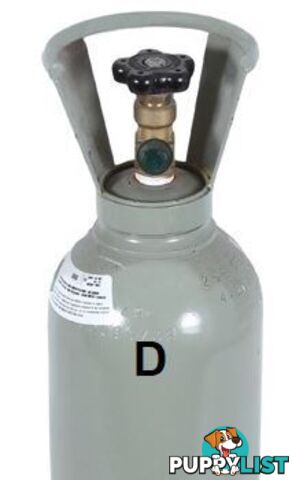 Carbon Dioxide D Size Gas Bottle including Gas GasCo2D