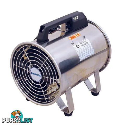 Traemaster 200mm Heavy Duty Portable Ventilator, Stainless Steel Housing & Grills ITM JPV200SS